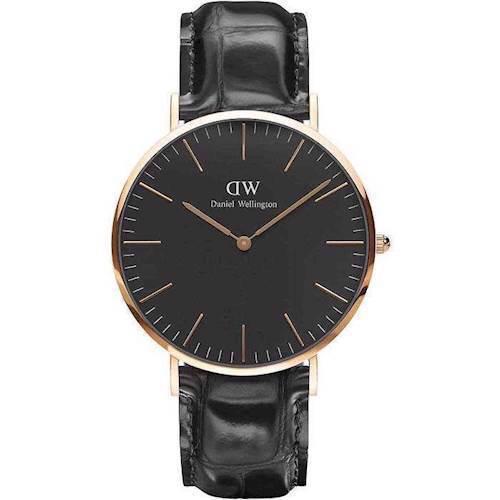 Image of Classic Black Reading rosa forgyldt quartz Herre ur fra Daniel Wellington, DW00100129